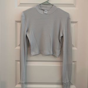 TNA Waffle Cropped Long Sleeve